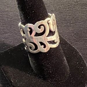 Silpada silver scroll ring - size 8